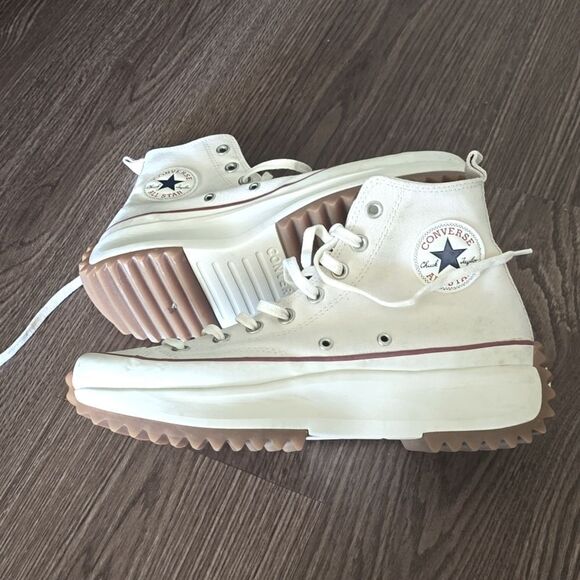 Converse Run Star Hike Platform Canvas Parchment  size 10 men's 11.5 Women - Picture 1 of 11